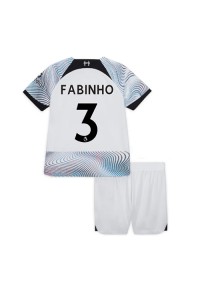 Liverpool Fabinho #3 Babytruitje Uit tenue Kind 2022-23 Korte Mouw (+ Korte broeken)